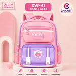 محفظة مدرسية ZLFY ZW-41 بلون وردي وليلكي